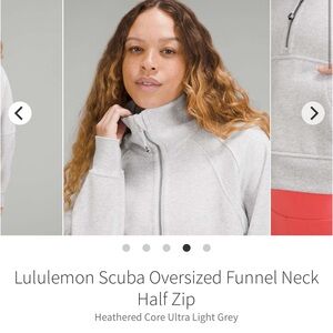lululemon athletica Scuba Oversized Funnel Neck Half ZIP